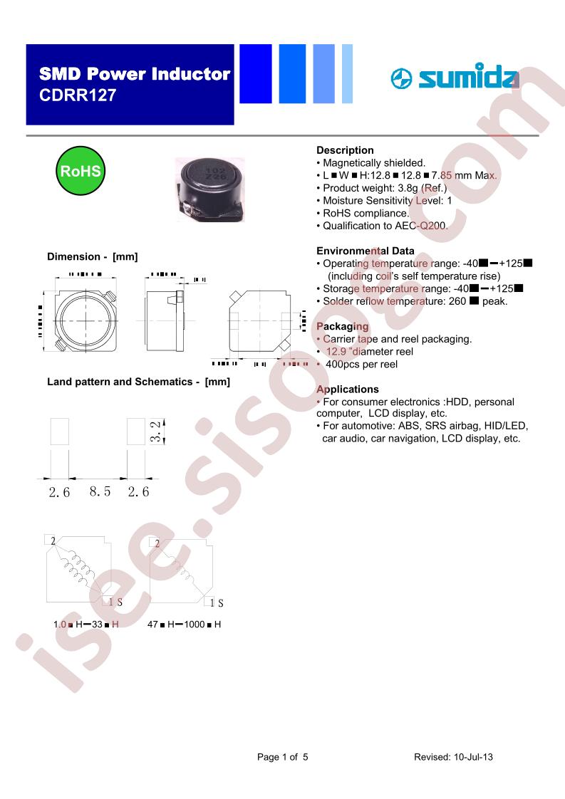 CDRR127NP-100MC