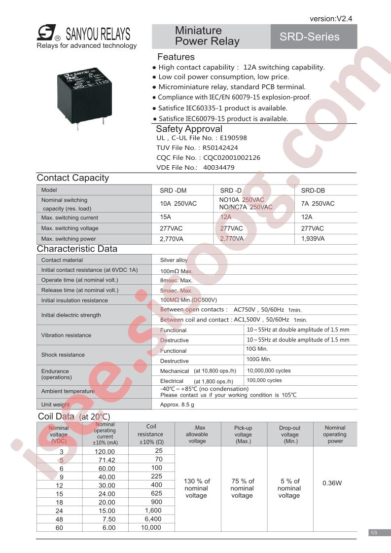 SRD-S-109DB6-B