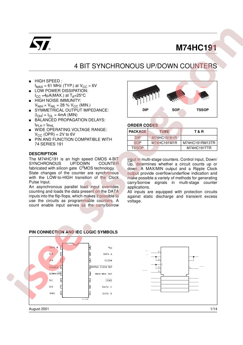 M74HC191RM13TR