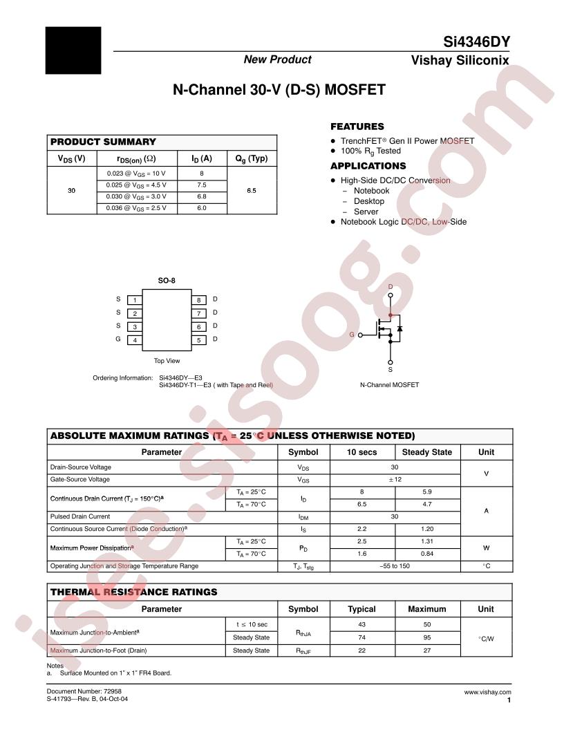 SI4346DY-E3