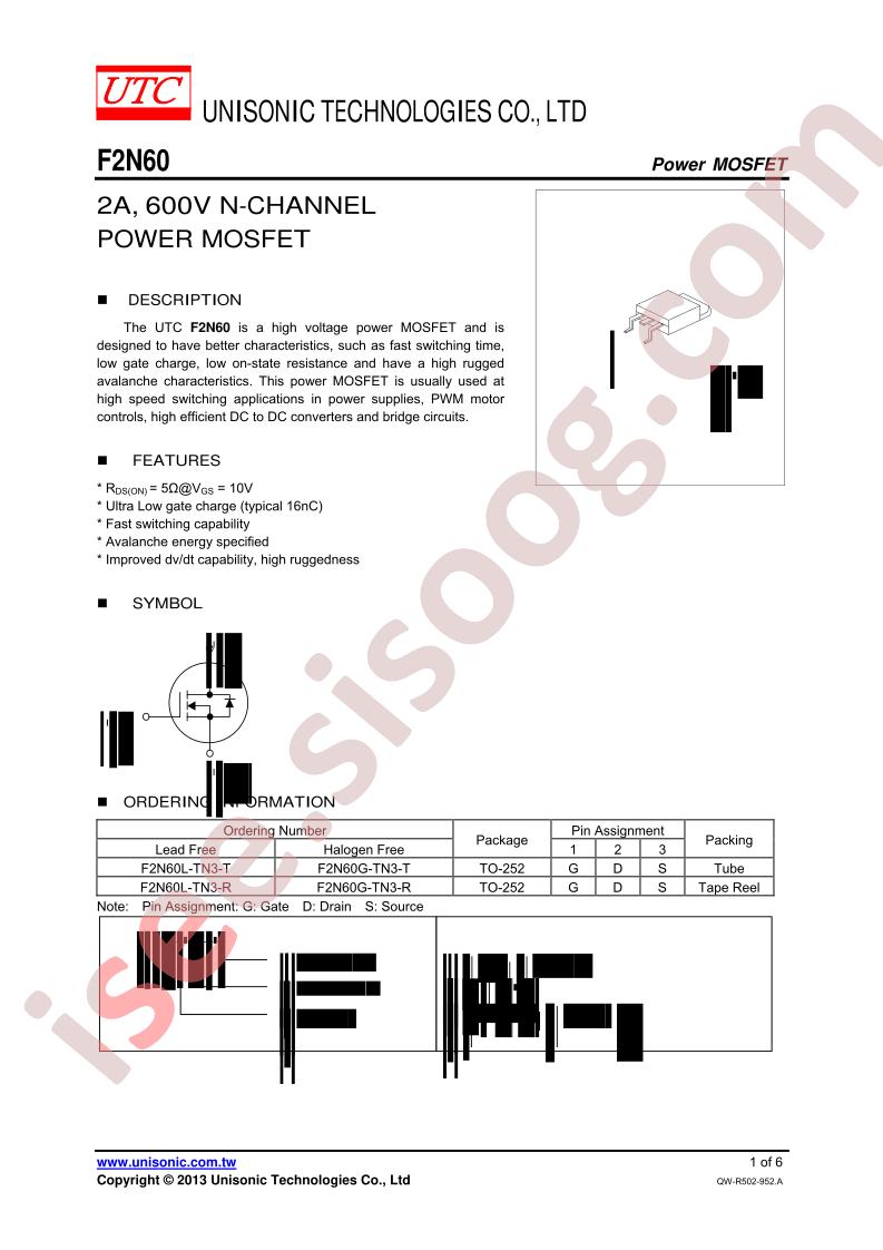 F2N60L-TN3-T