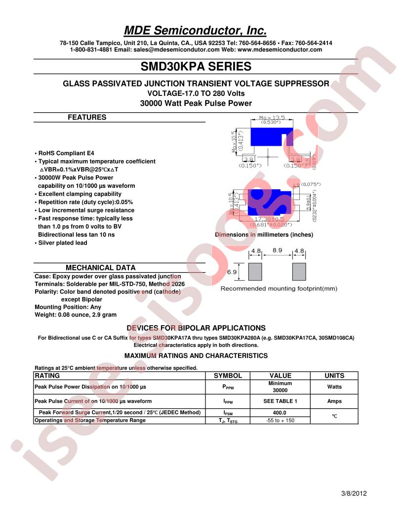 SMD30KPA17CA