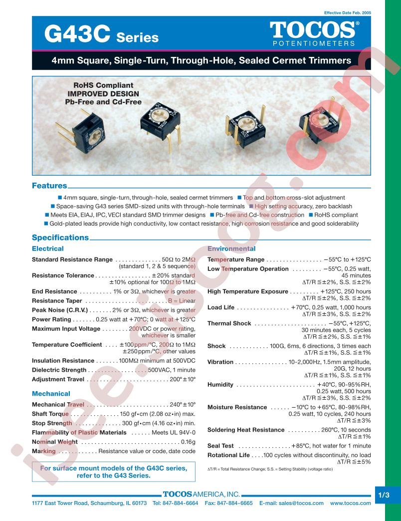 G43CFB105M