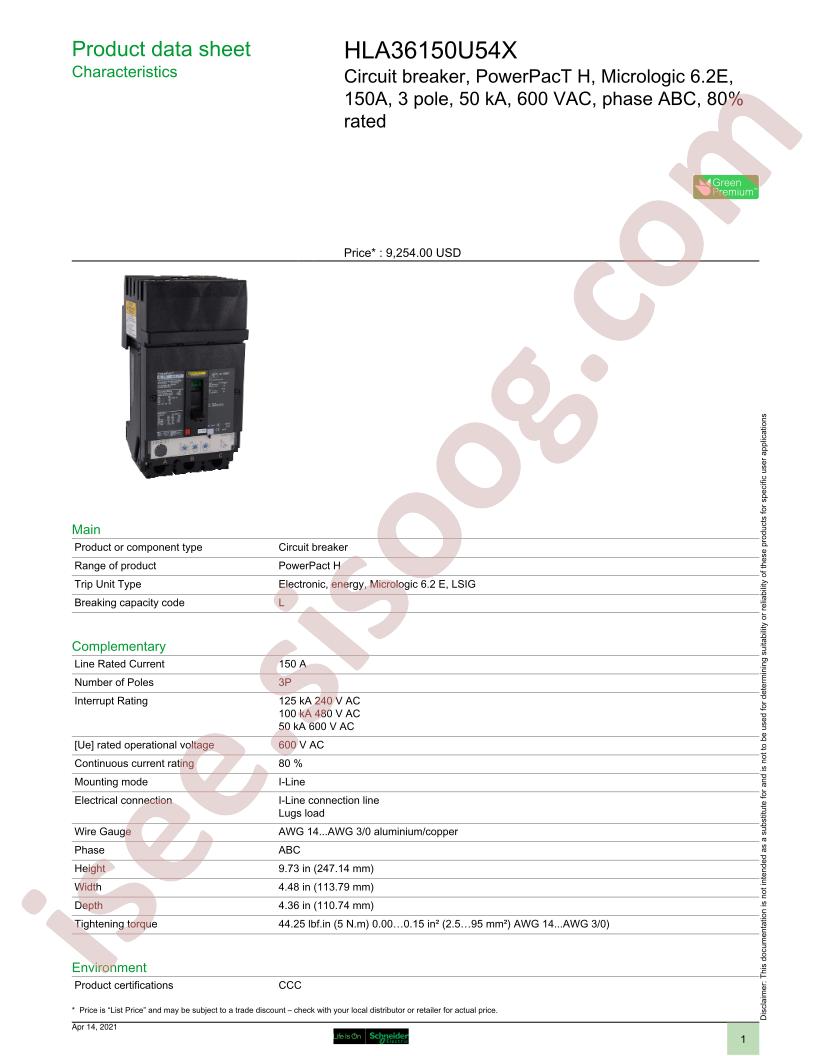 HLA36150U54X