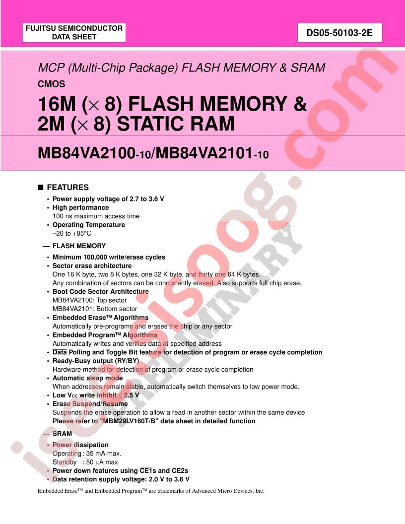 MB84VA2100-10