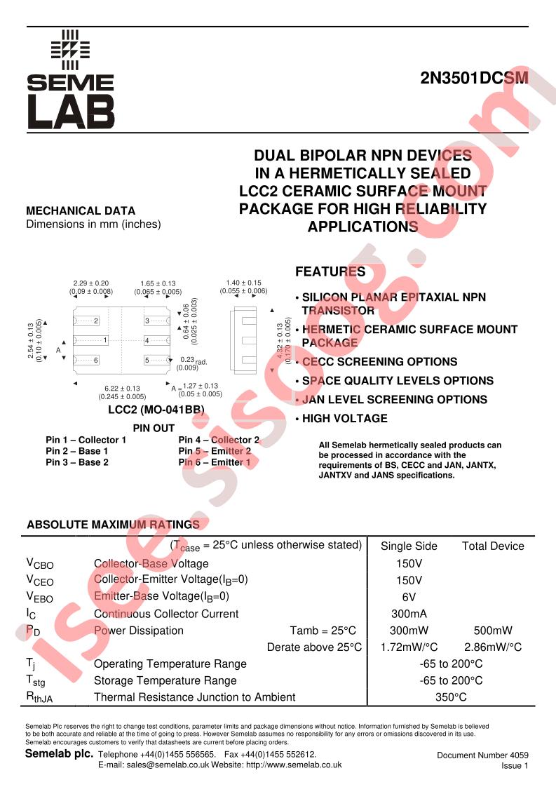 2N3501DCSM
