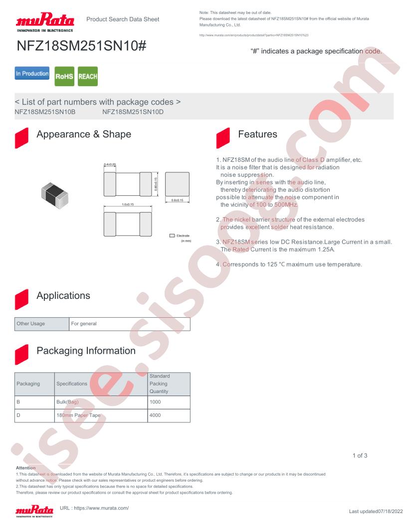 NFZ18SM251SN10