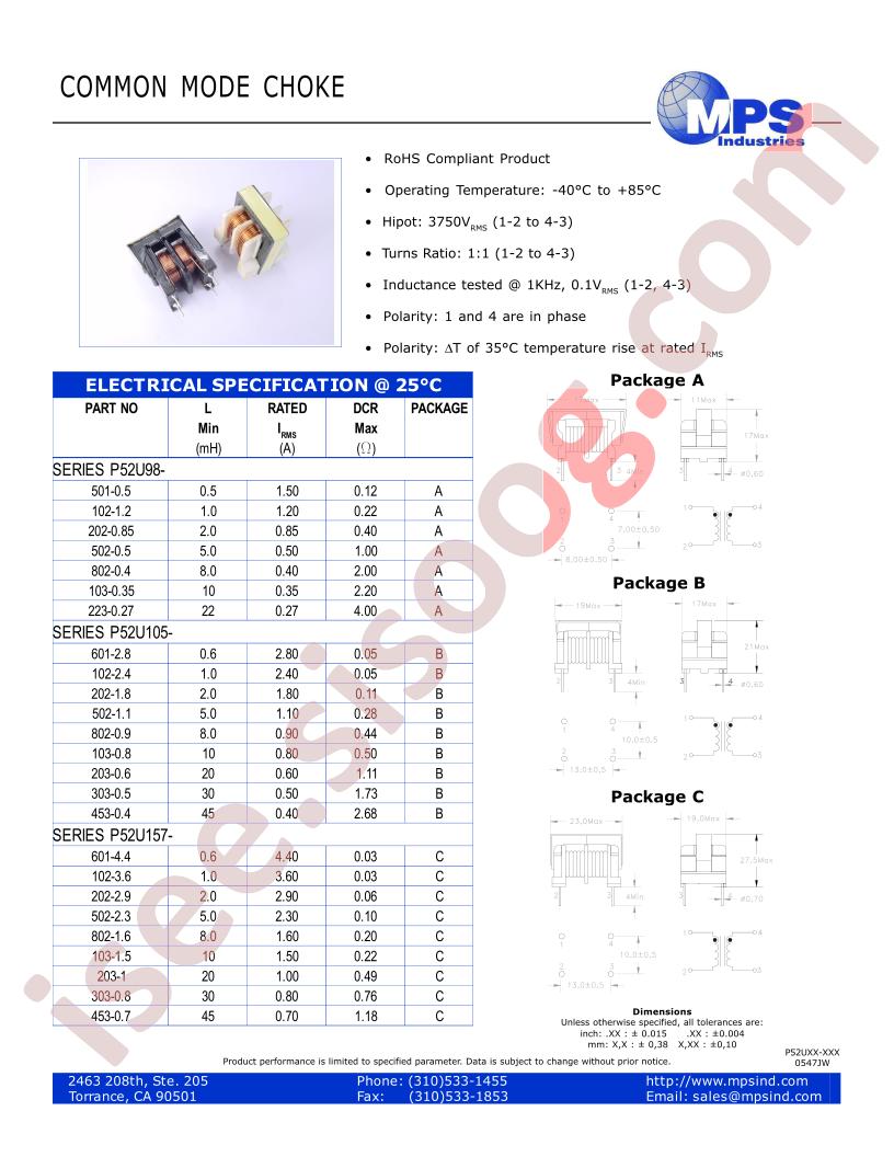 P52U105-303-0.5