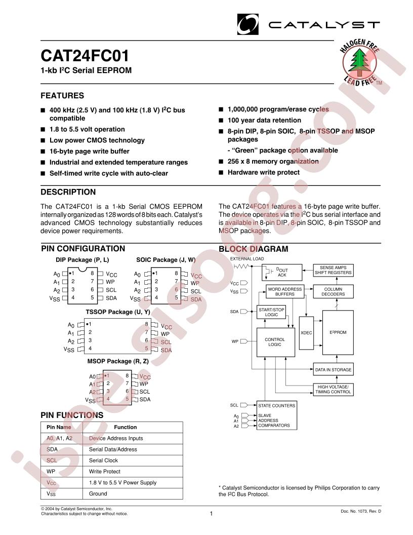 CAT24FC01UETE13REV-F