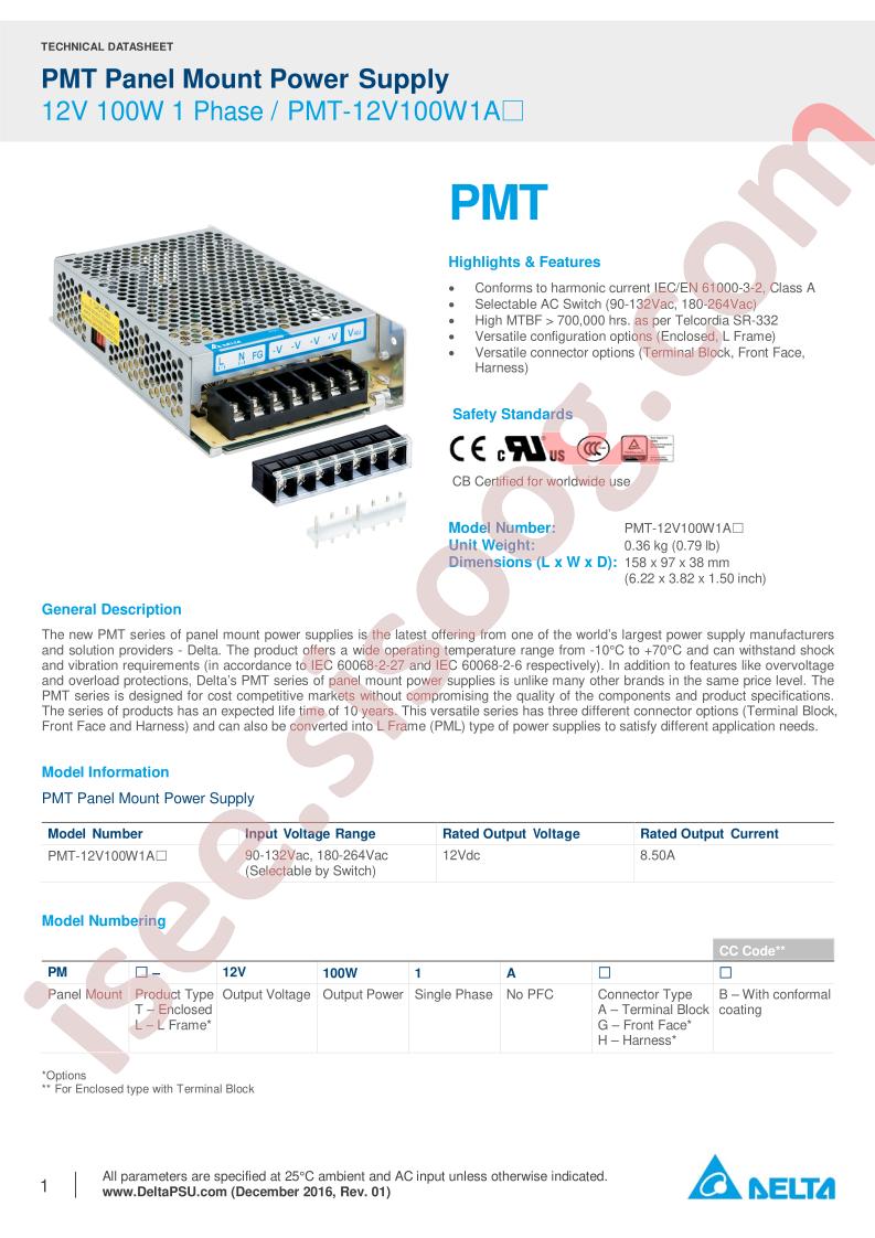 PMT-12V100W1AX