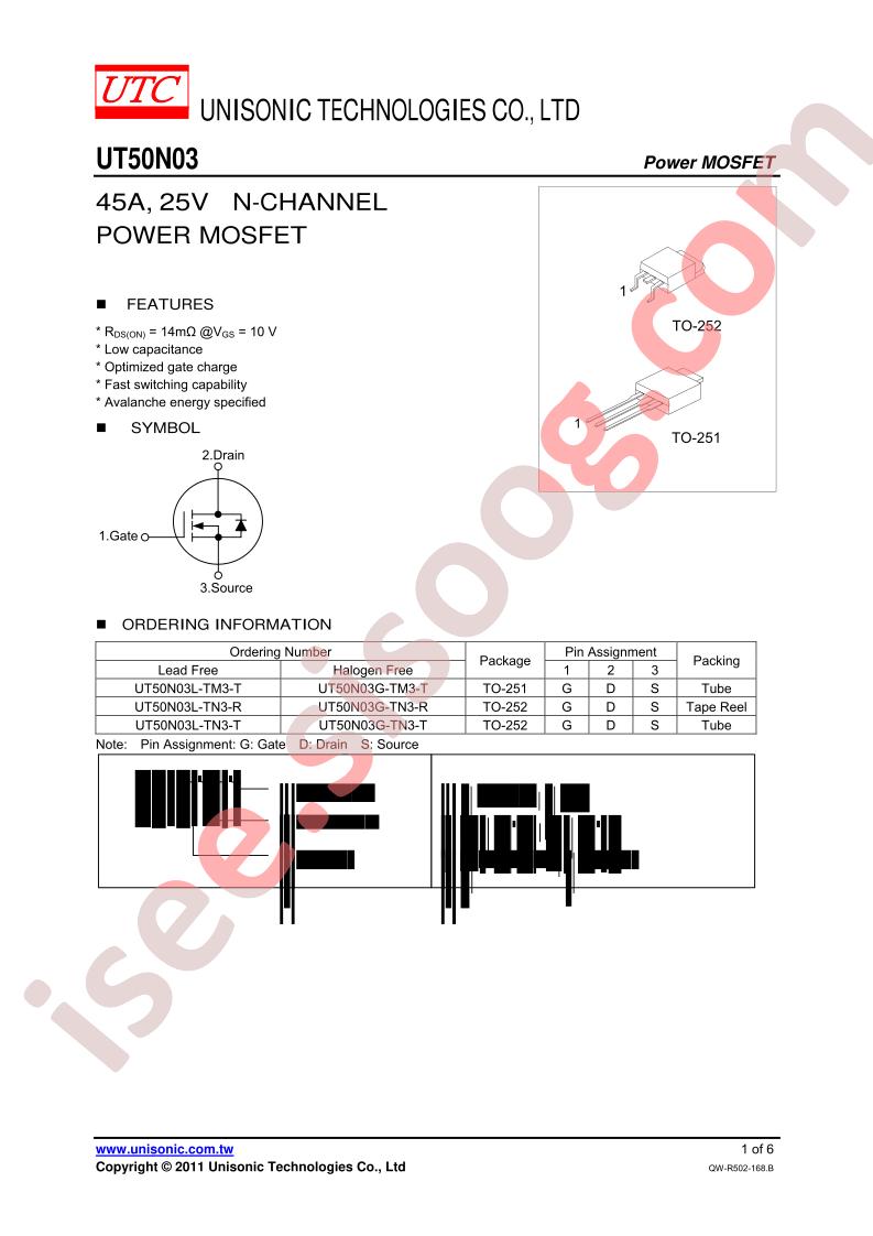 UT50N03L-TM3-T