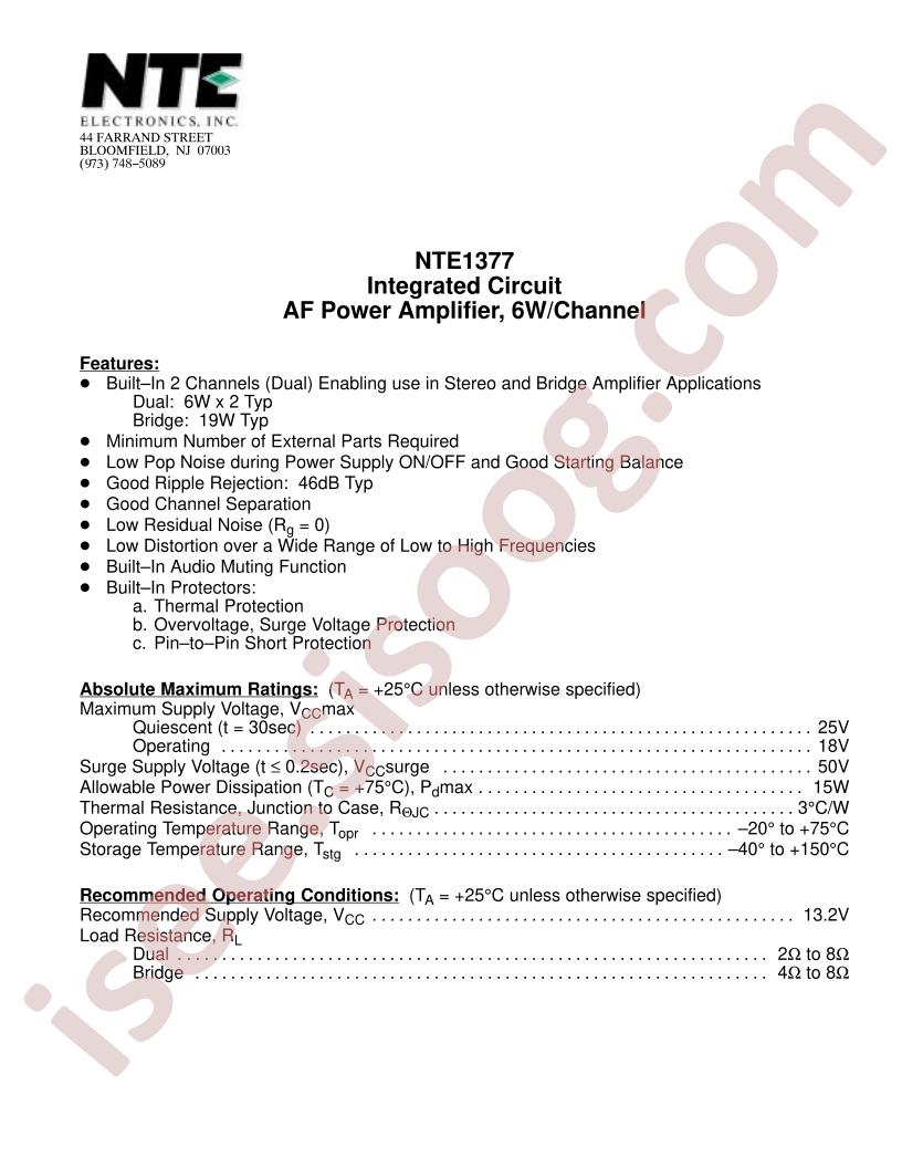 NTE1377