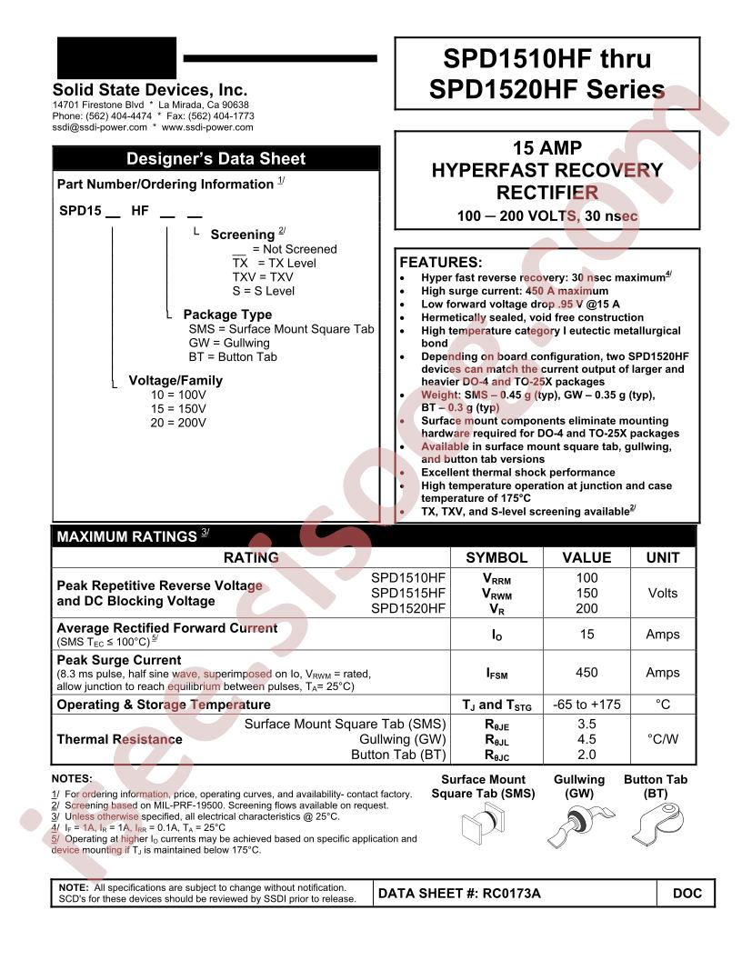 SPD1520SMSTX