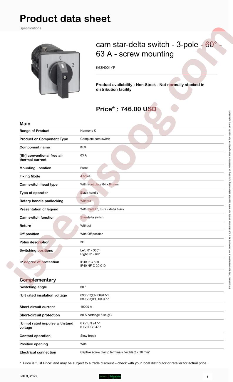 K63H001YP