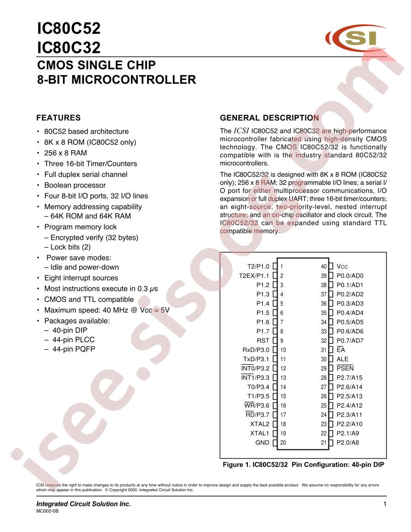 IC80C52-24PL