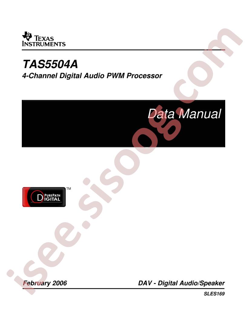 TAS5504APAG
