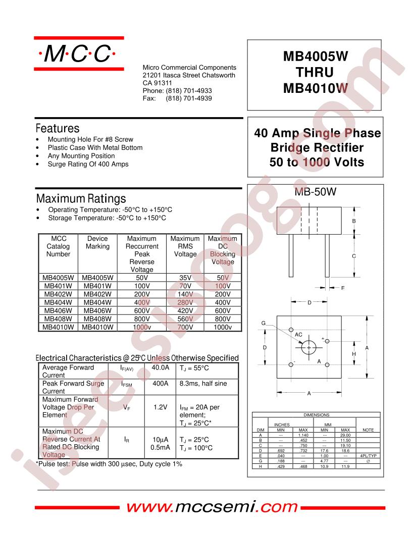 MB4005W