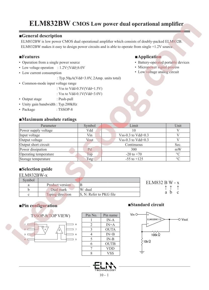 ELM832BW