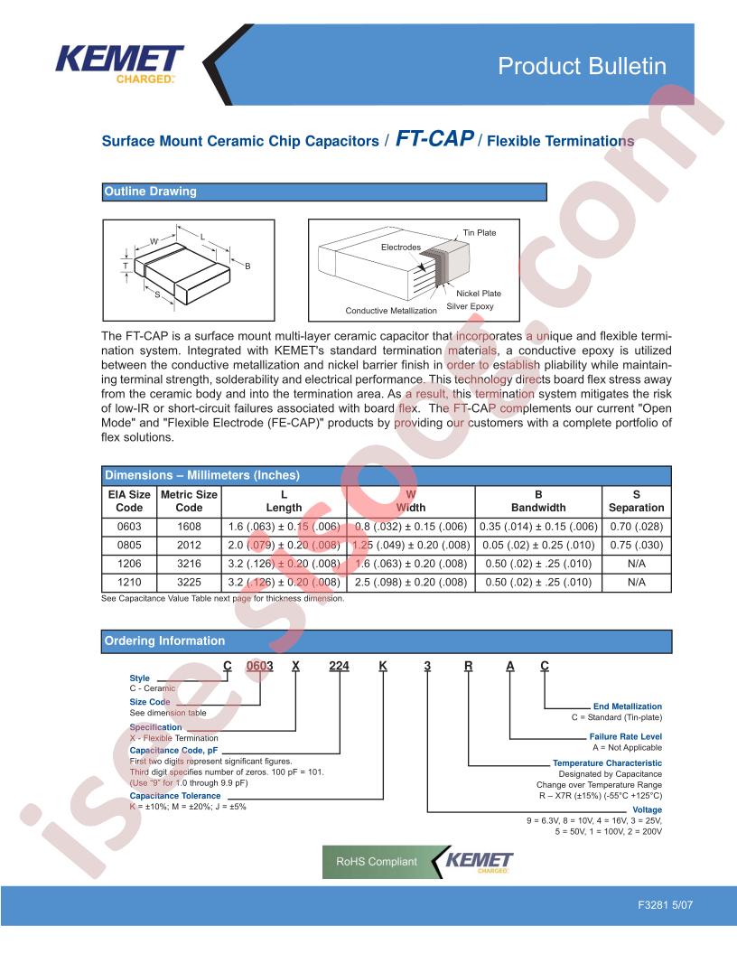 C0805X102K5RAC