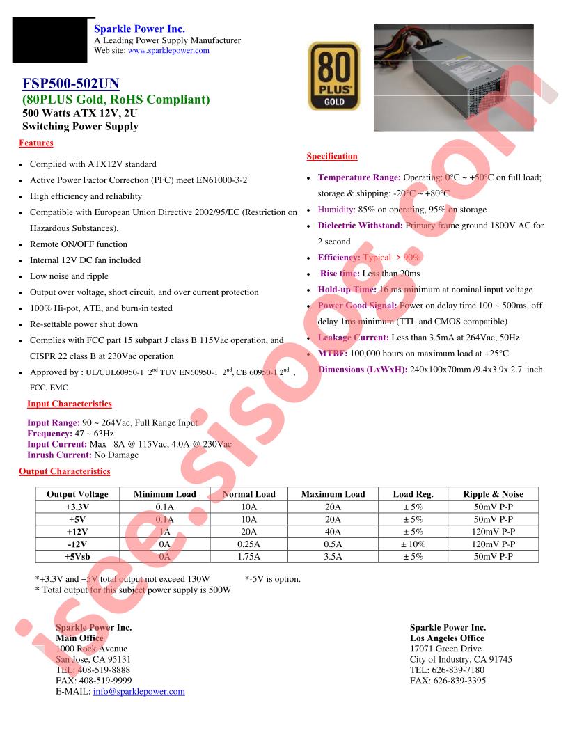 FSP500-502UN