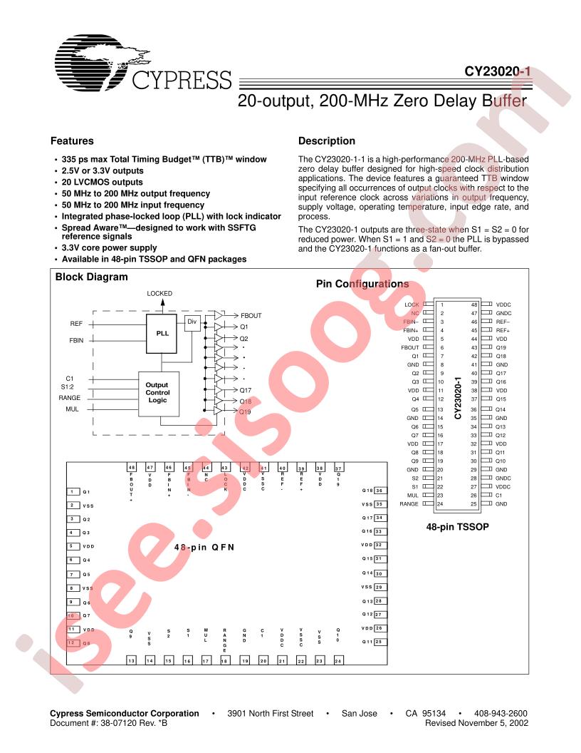 CY23020LFI-1T