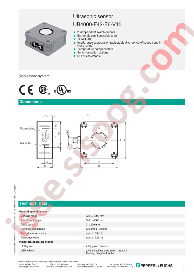 UB4000-F42-E6-V15