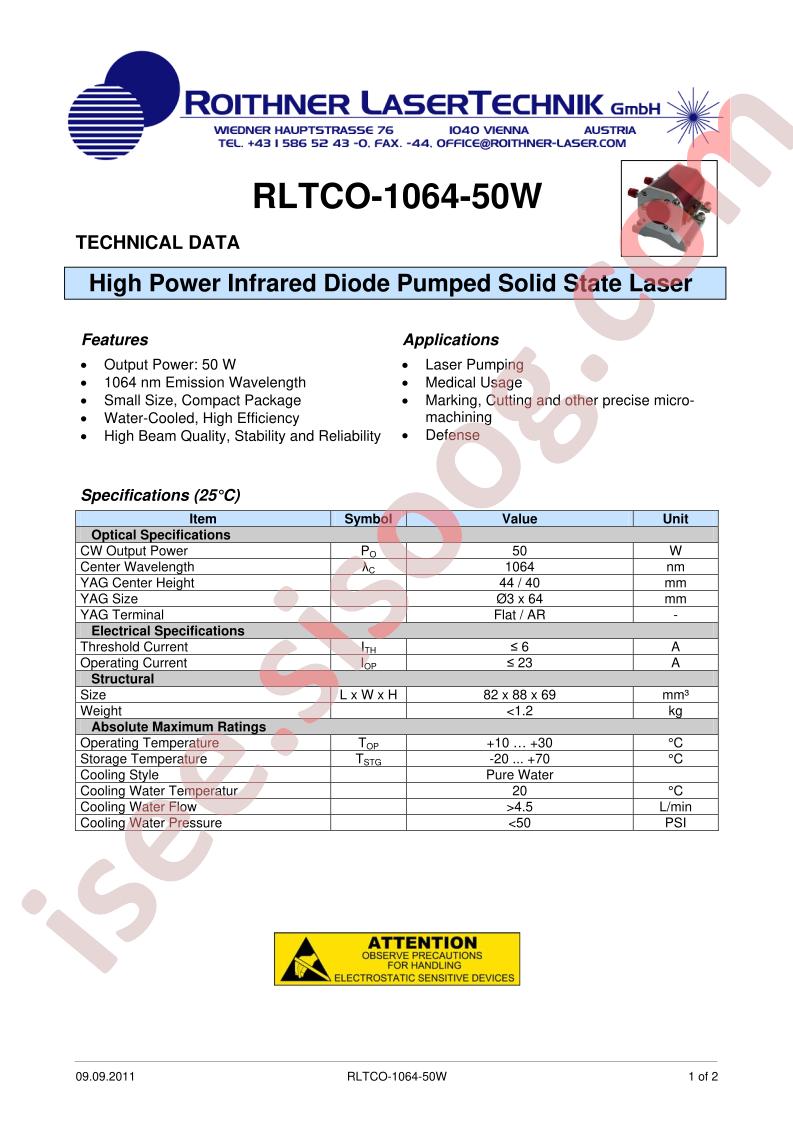 RLTCO-1064-50W