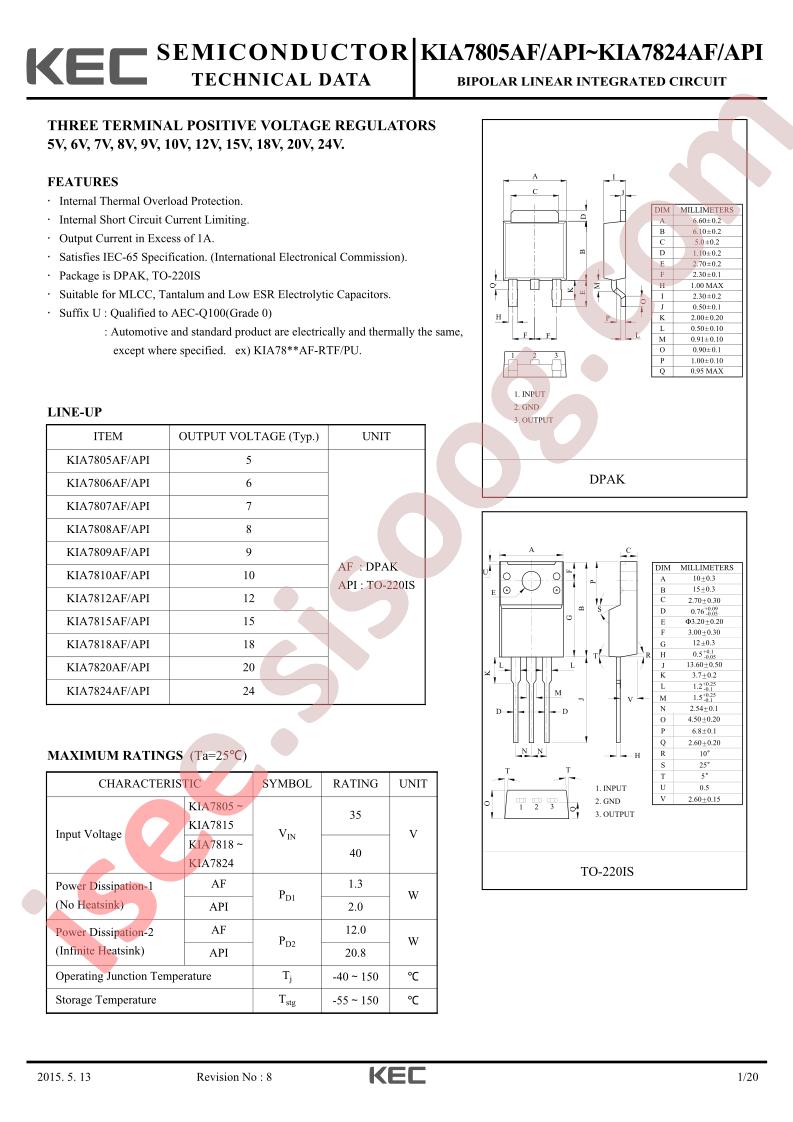 KIA7805AF-API