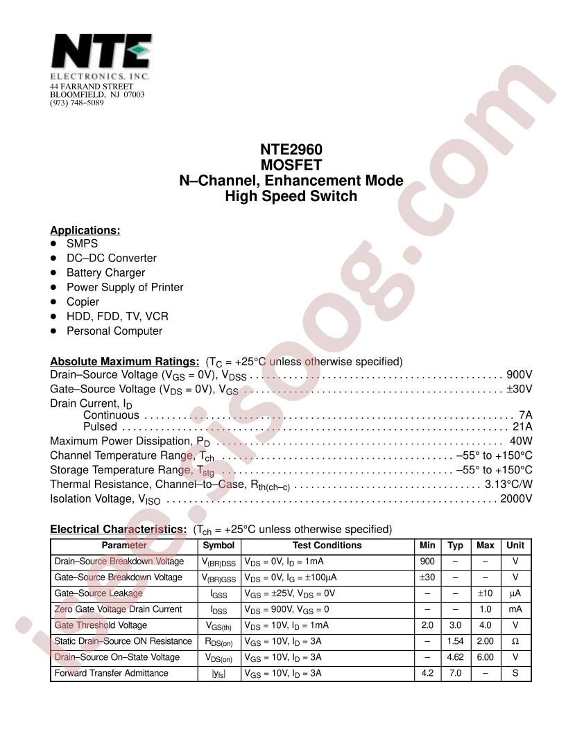 NTE2960