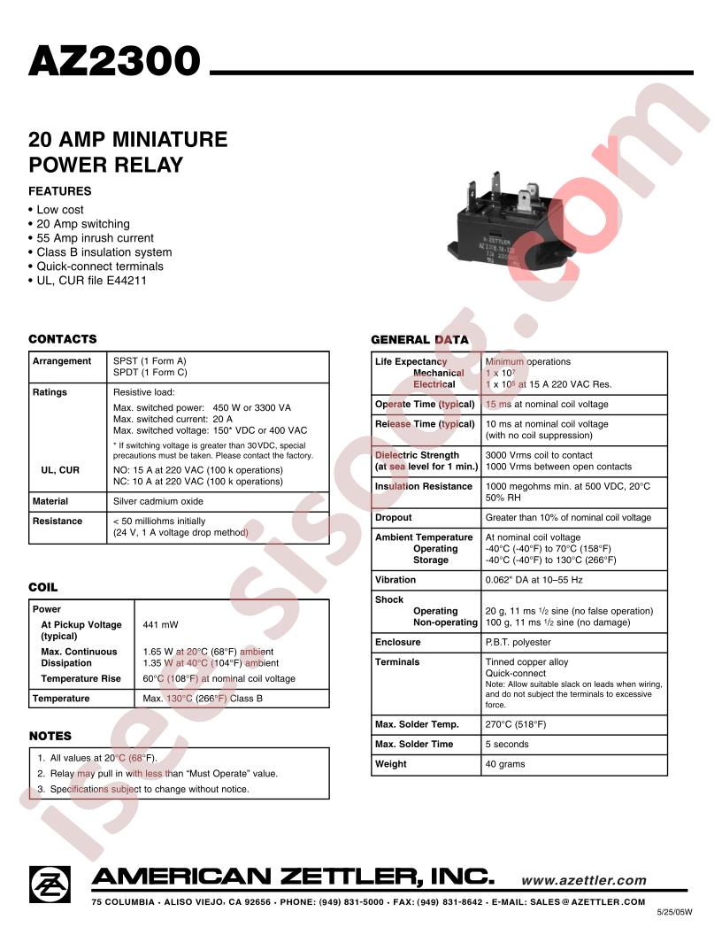 AZ2300-1A-6D