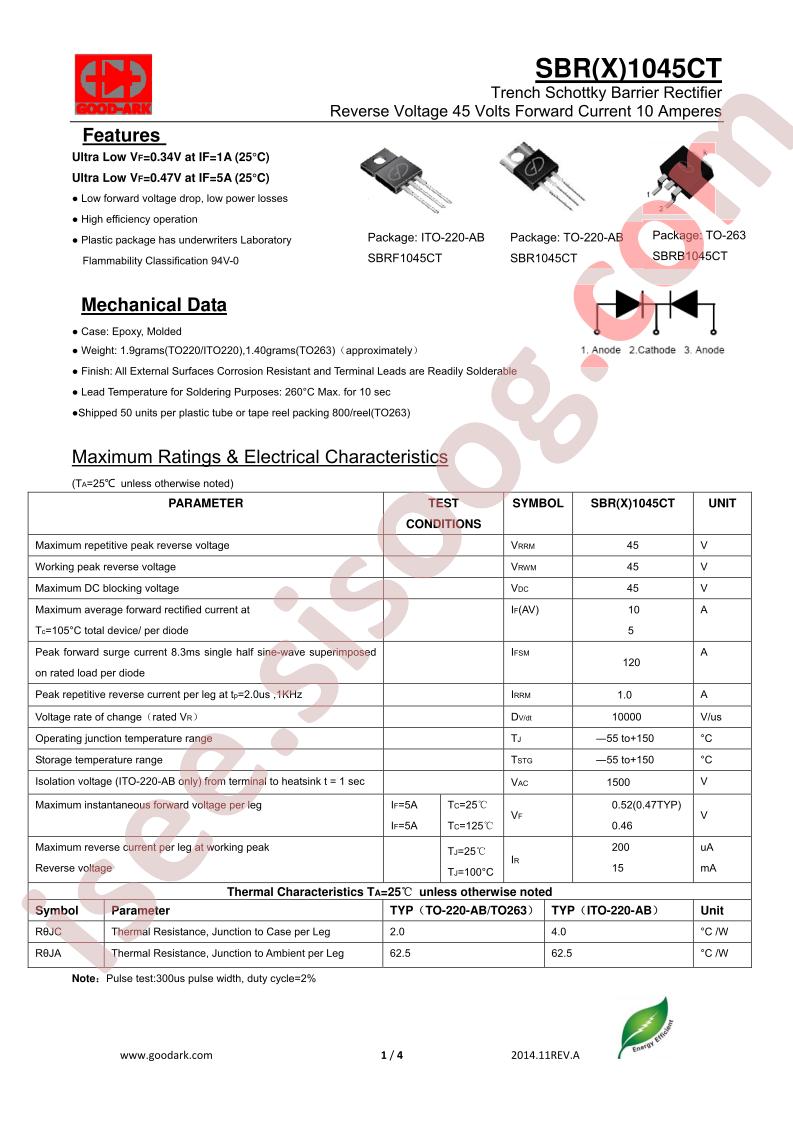 SBRX1045CT