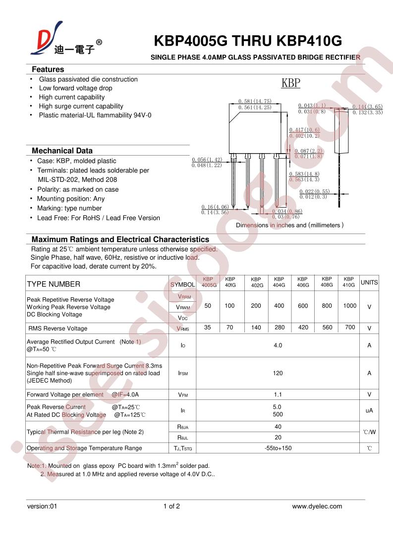 KBP4005G