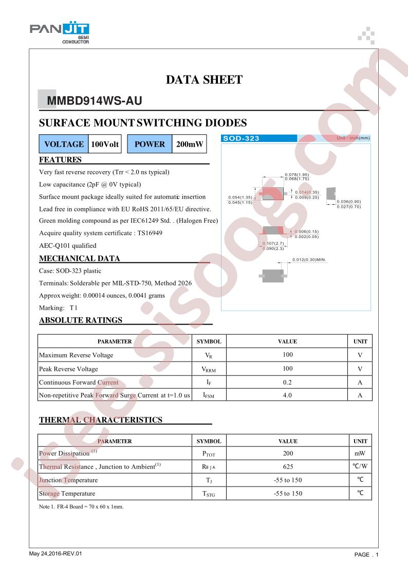 MMBD914WS-AU