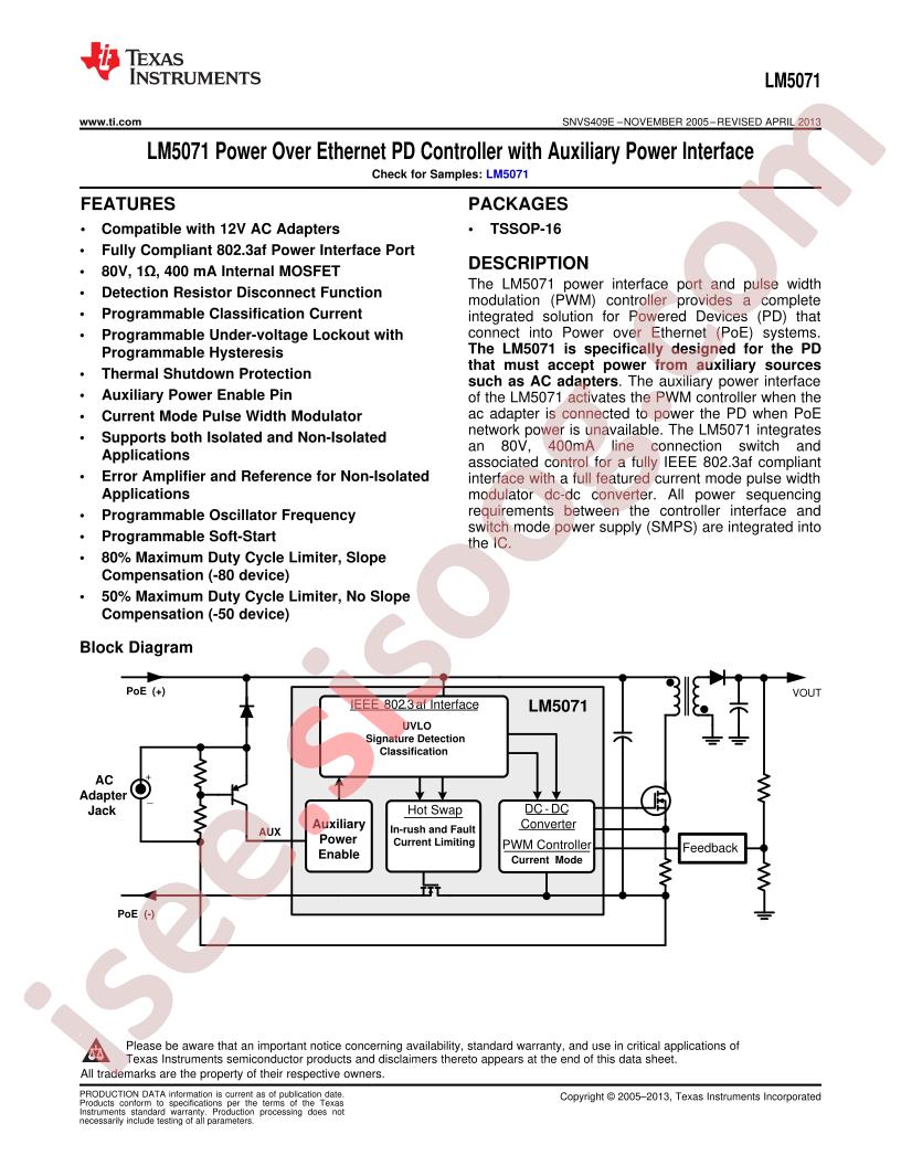 LM5071MT-50-NOPB