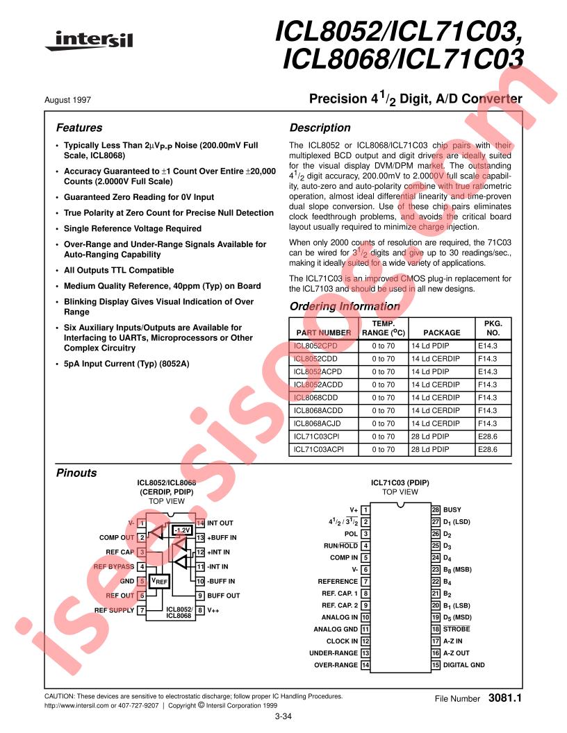 ICL7104-14CPL