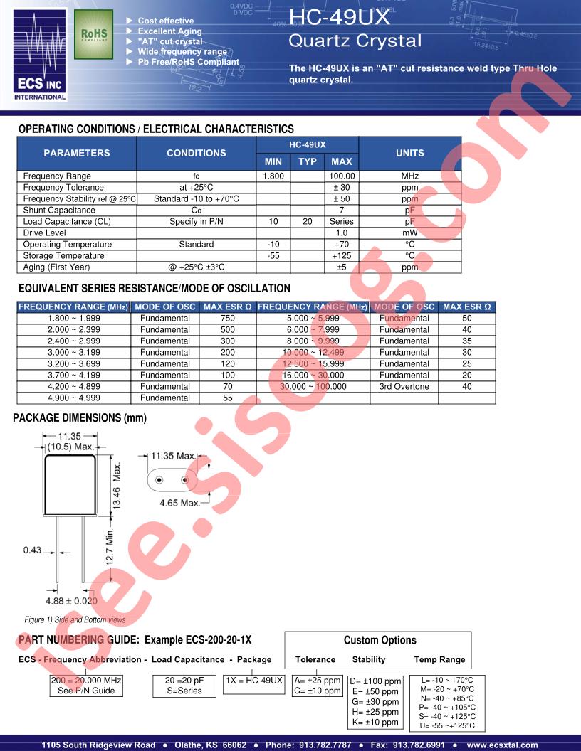 ECS-200-S-1XCDS