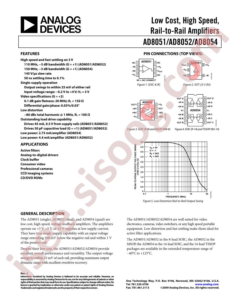 AD8051ARTZ-R2