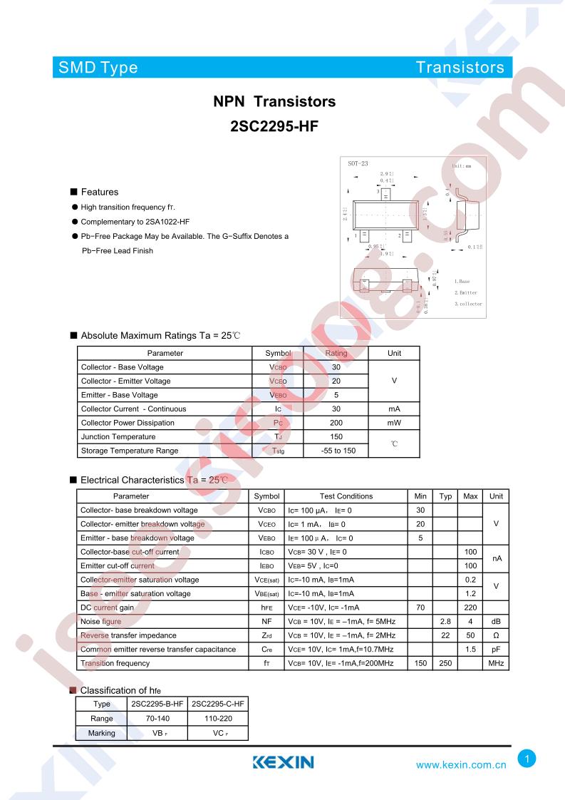 2SC2295-B-HF