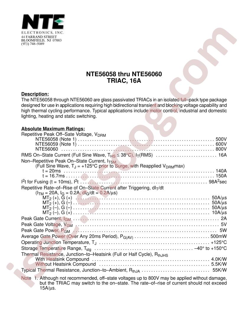 NTE56060