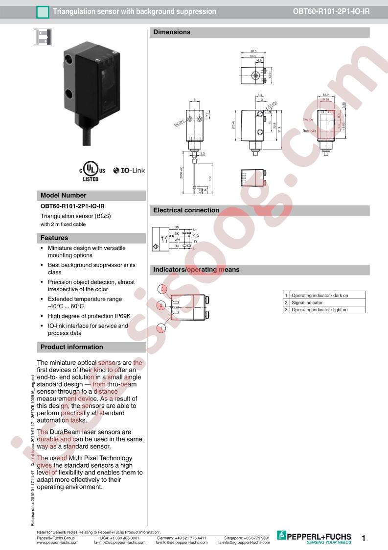 OBT60-R101-2P1-IO-IR