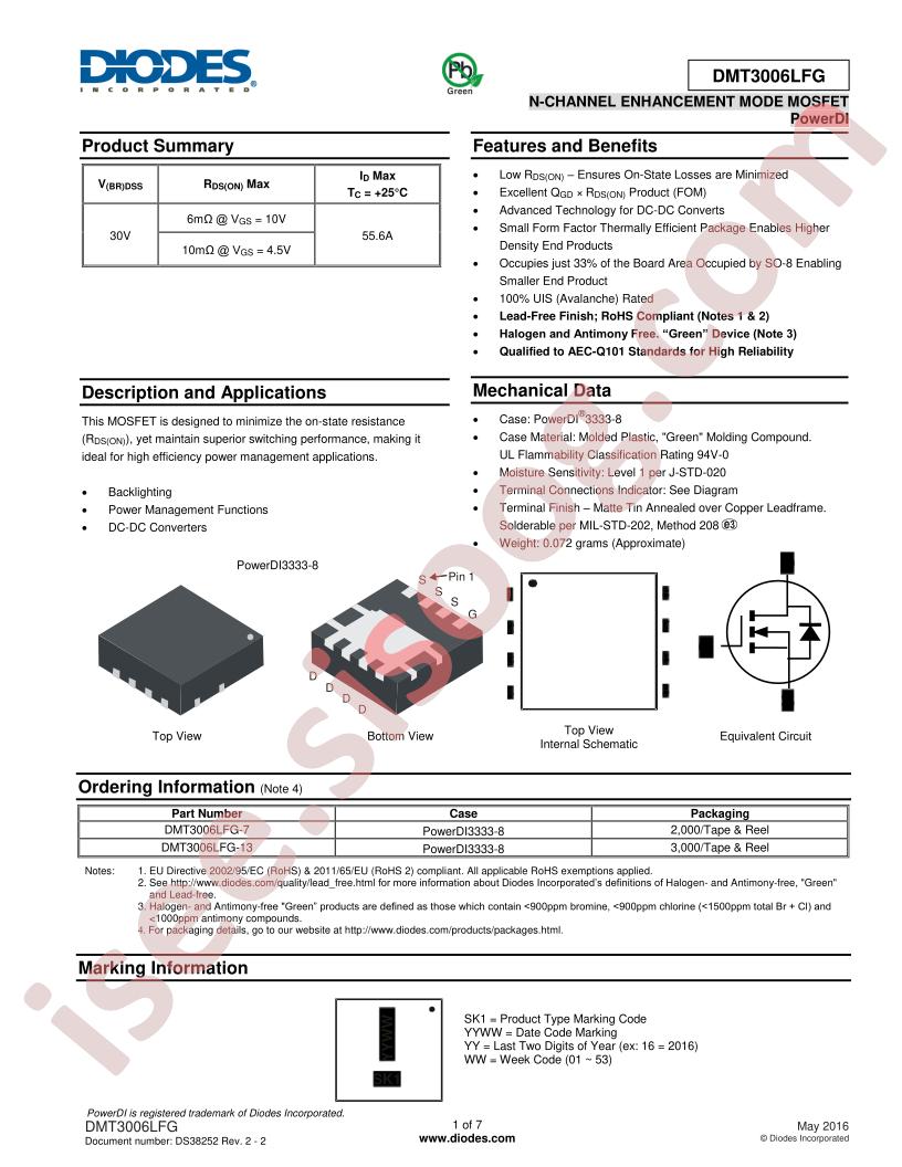 DMT3006LFG-13