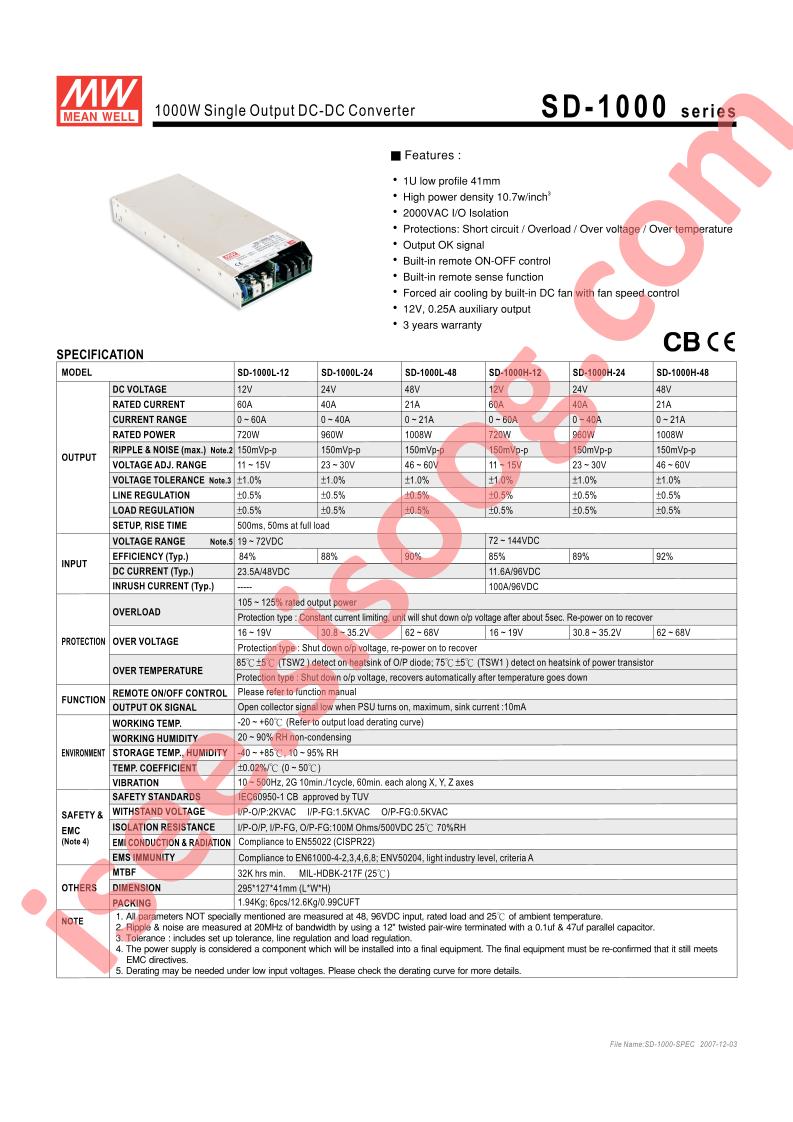 SD-1000H-12