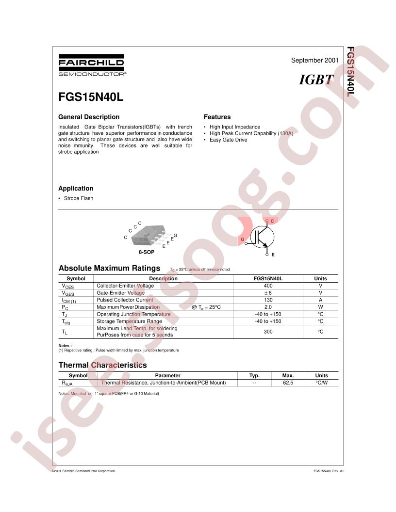 FGS15N40LTF
