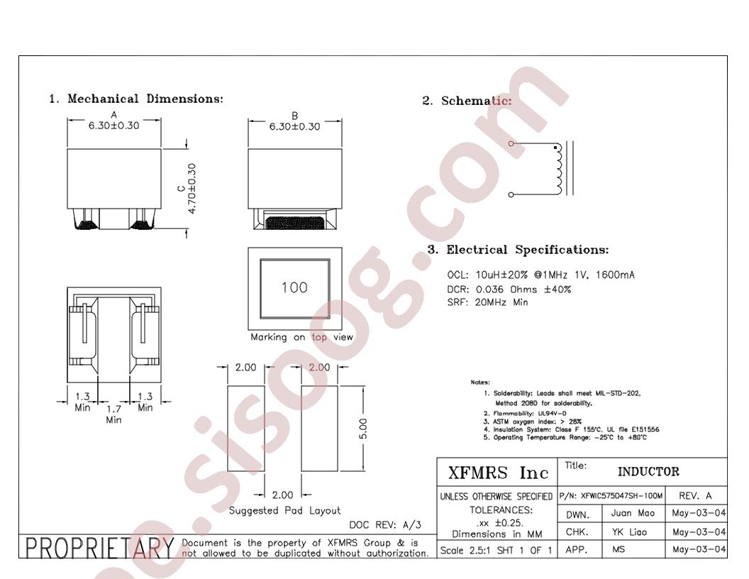 XFWIC575047SH-100M