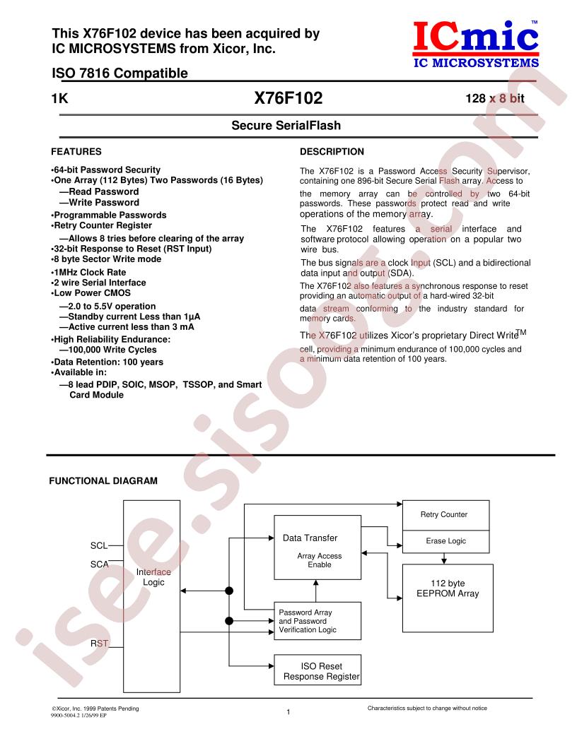 X76F102HG