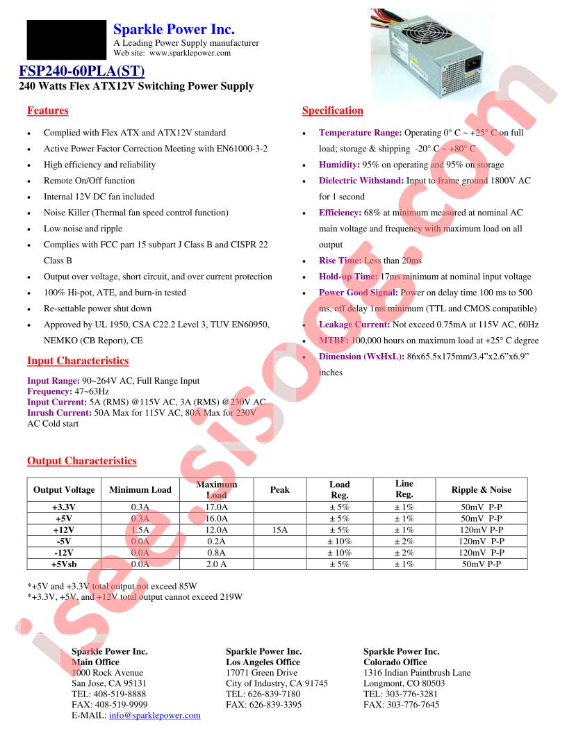 FSP240-60PLA