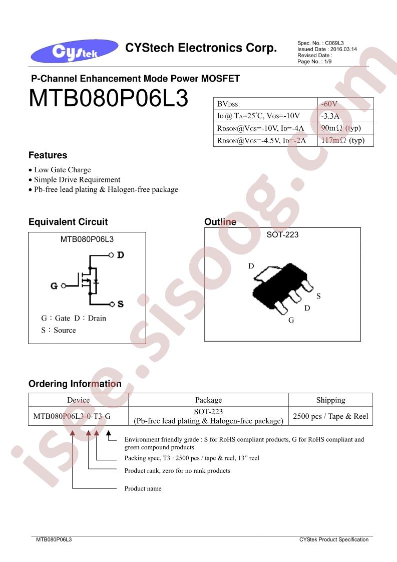 MTB080P06L3-0-T3-G