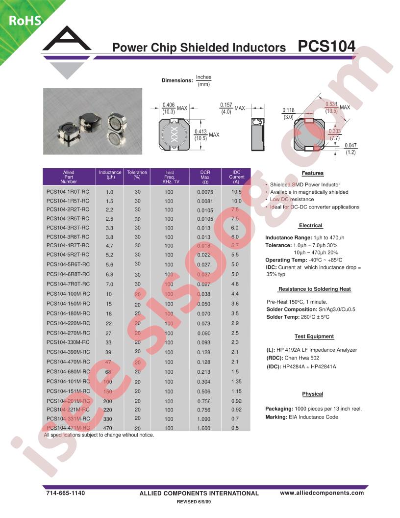 PCS104-180M-RC