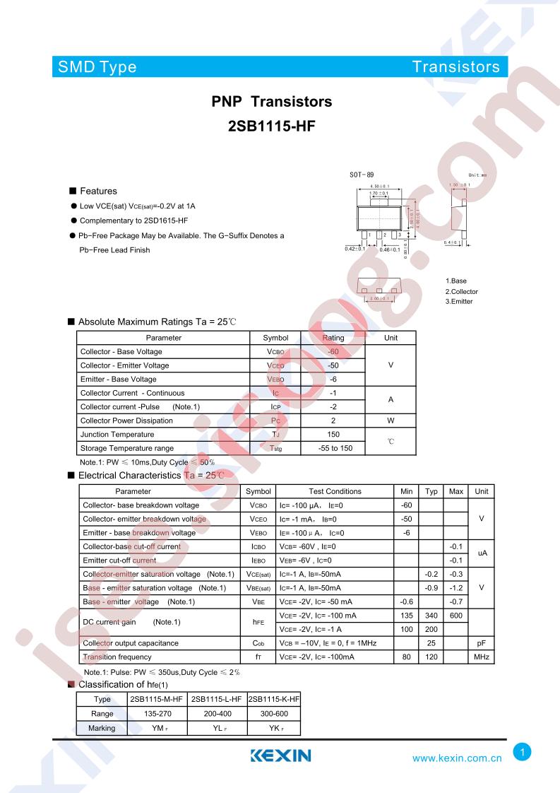 2SB1115-M-HF