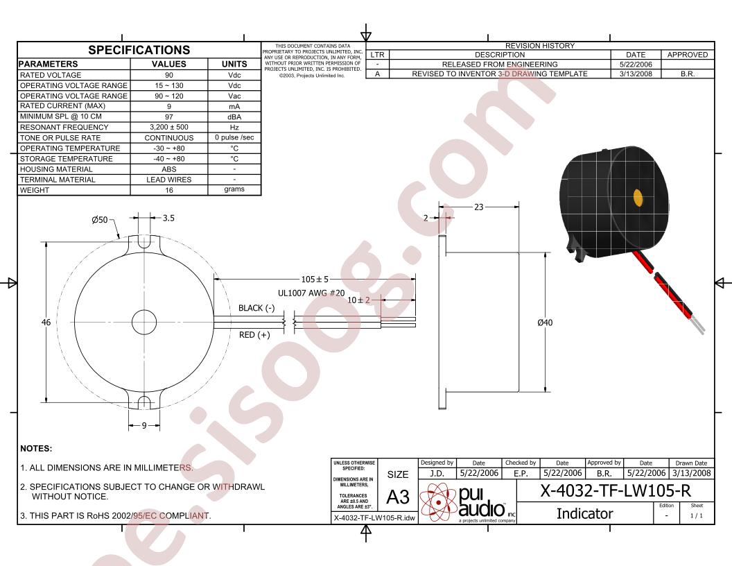 X-4032-TF-LW105-R